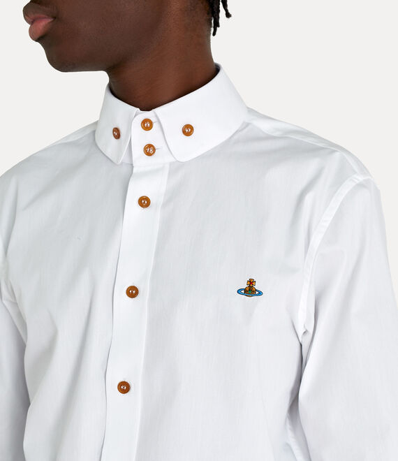 Vivienne Westwood Two Button Krall Shirt in WHITE